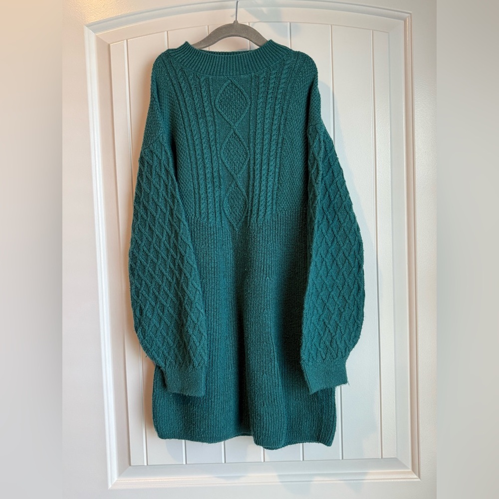 Abercrombie Kids Teal Knit Dress